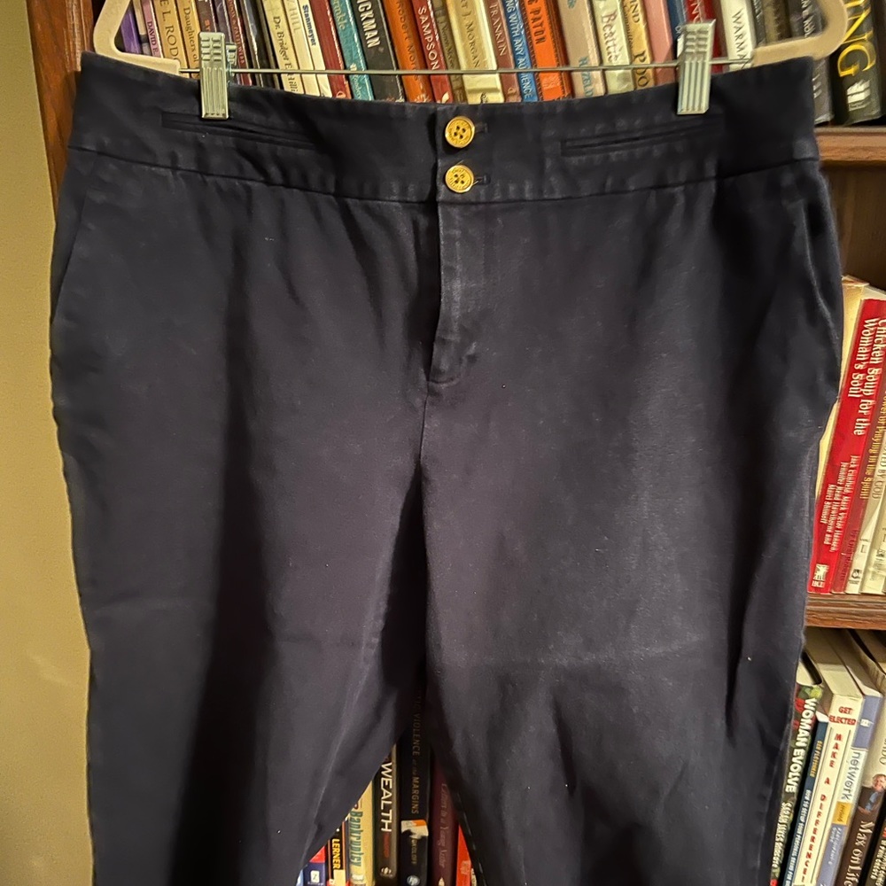 Lauren Ralph Lauren navy cropped (capri) pants size 16W for sale